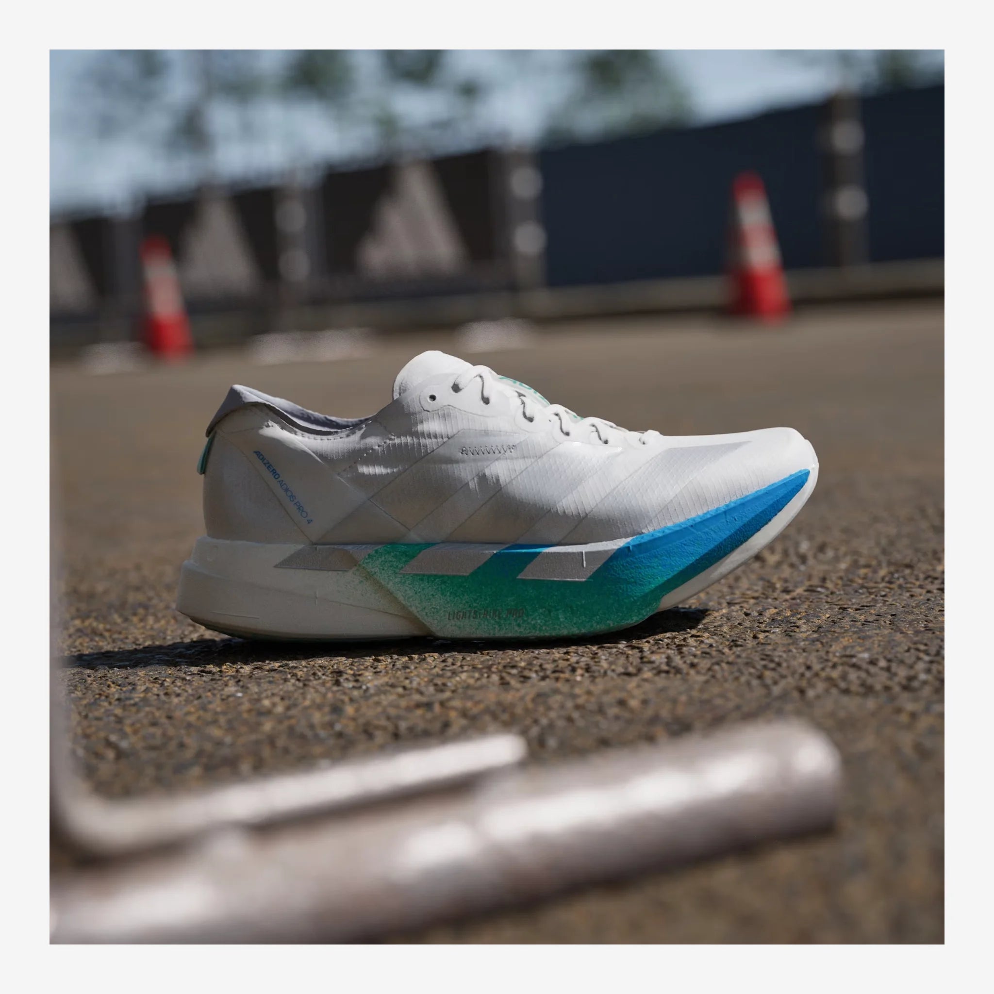 Tênis adidas Adizero Adios Pro 4 - Branco Cristal/ Verde