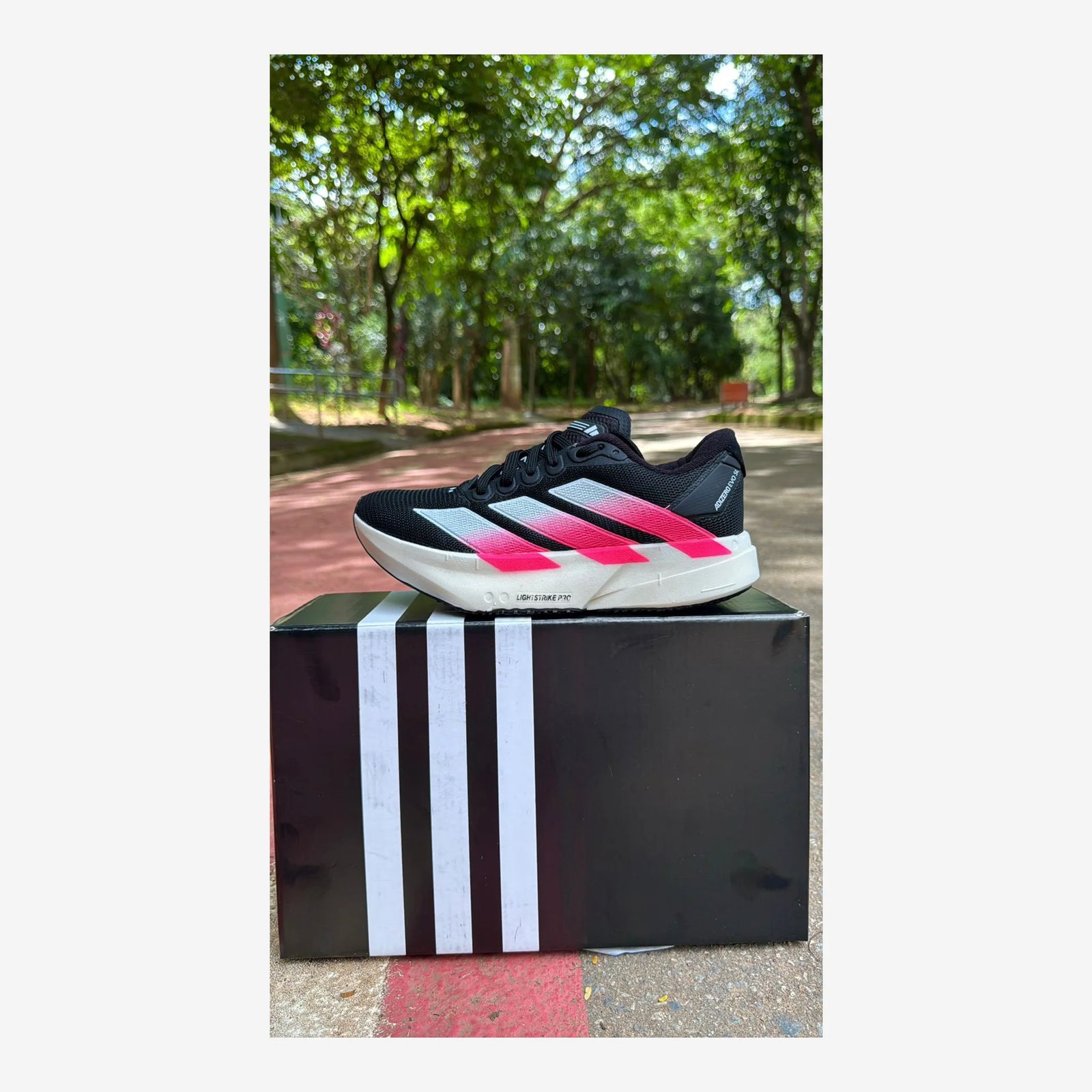 Tênis Adidas Adizero Evo SL - Preto e Rosa