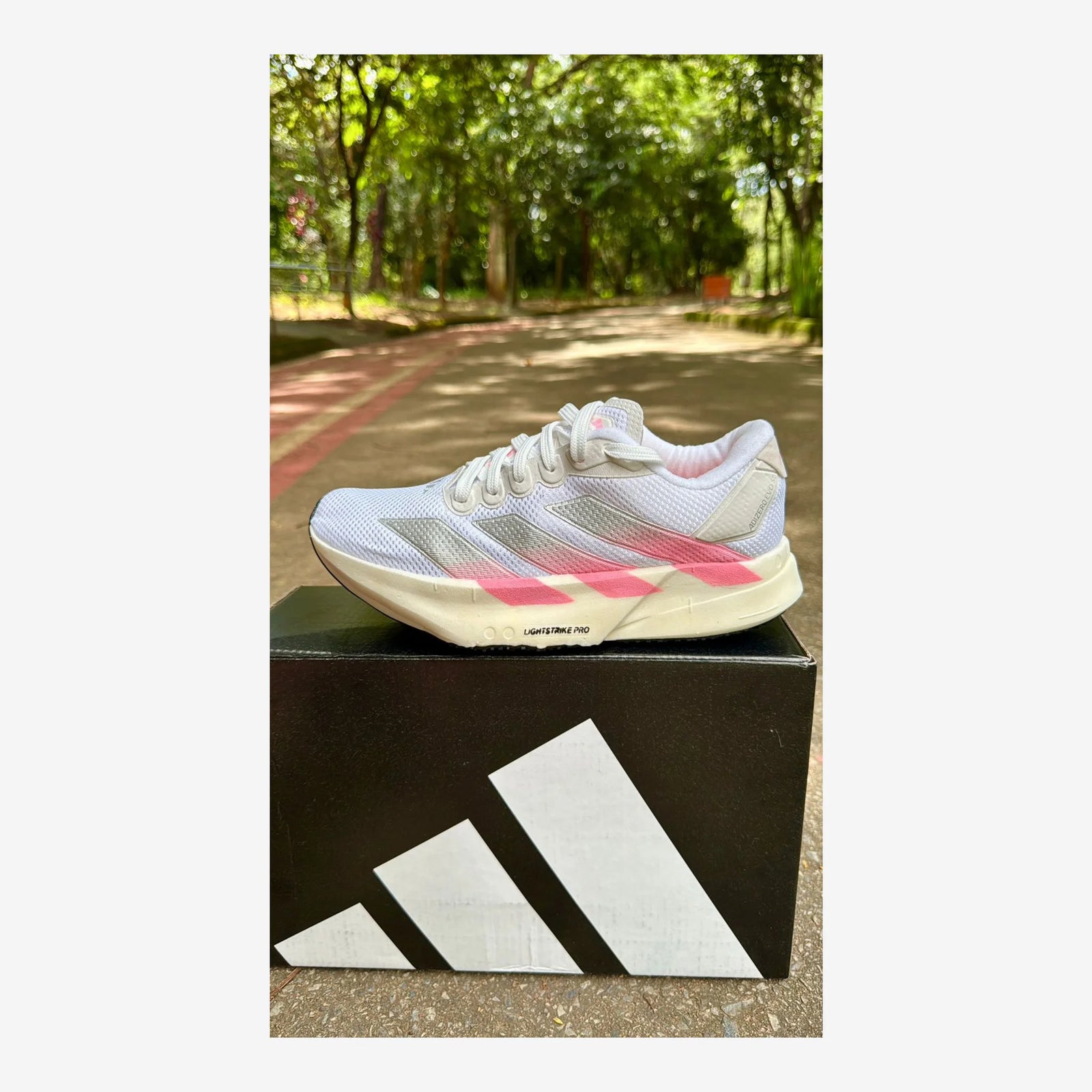 Tênis Adidas Adizero Evo SL - Branco e Rosa