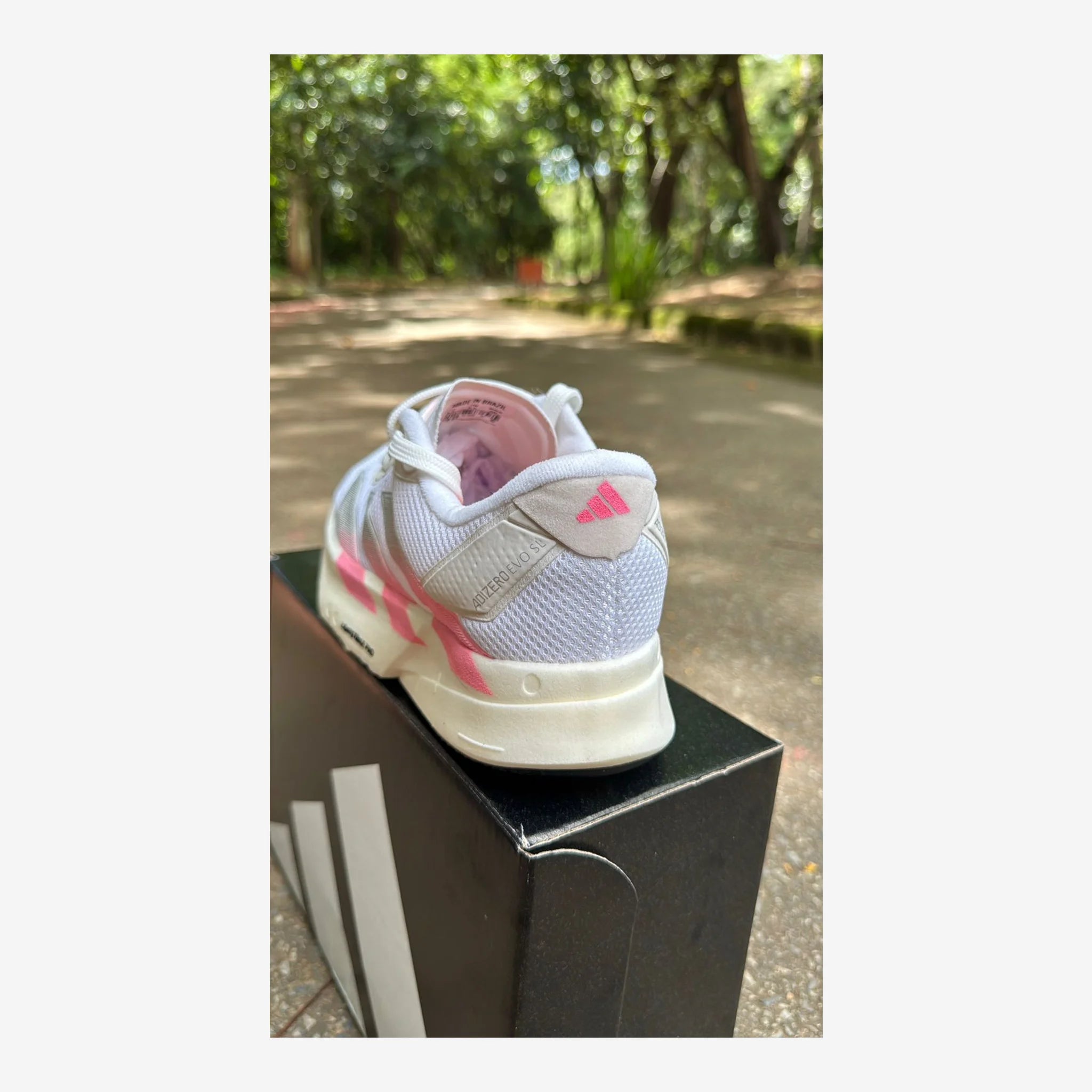 Tênis Adidas Adizero Evo SL - Branco e Rosa