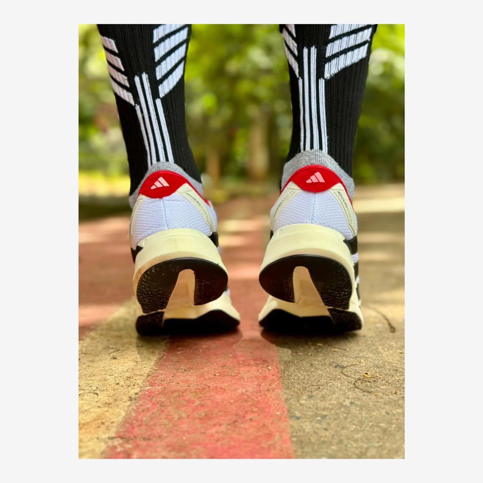 Tênis Adidas Adizero Evo SL - Branco e Vermelho