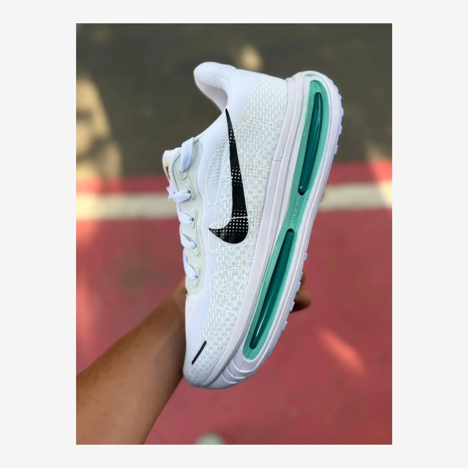 Tênis Nike Vomero Air Premium - Branco/Verde Água