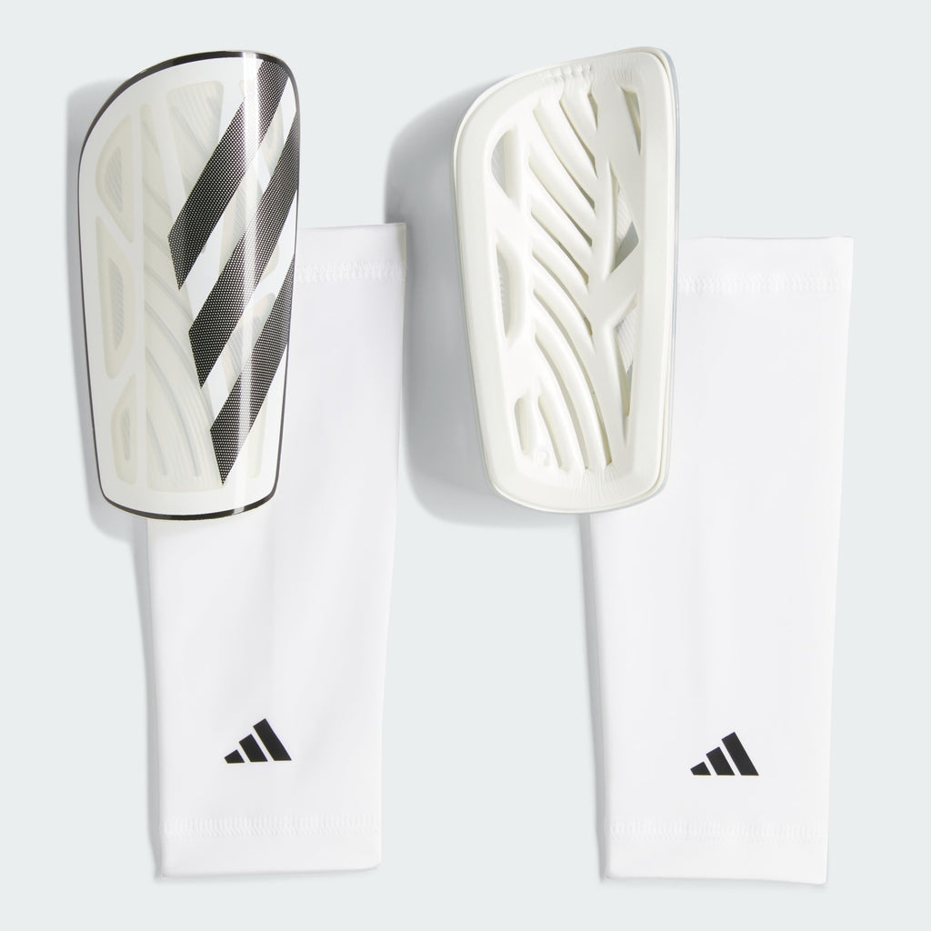 Caneleiras Adidas Tiro League Branco E Preto