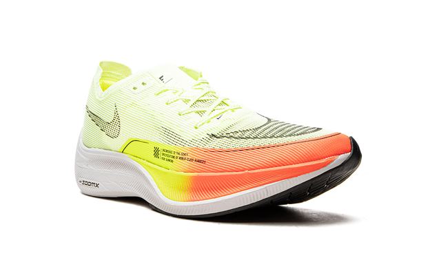 Tênis Nike ZoomX Vaporfly 2 Volt Claro Laranja Vibrante