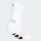Meia Adidas DE Cano Médio para Corrida Adizero Branco E Preto