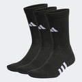 Meias Adidas Cano Médio Amortecidas Performance 3 Pares Preto