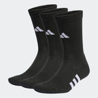 Meias Adidas Cano Médio Amortecidas Performance 3 Pares Preto