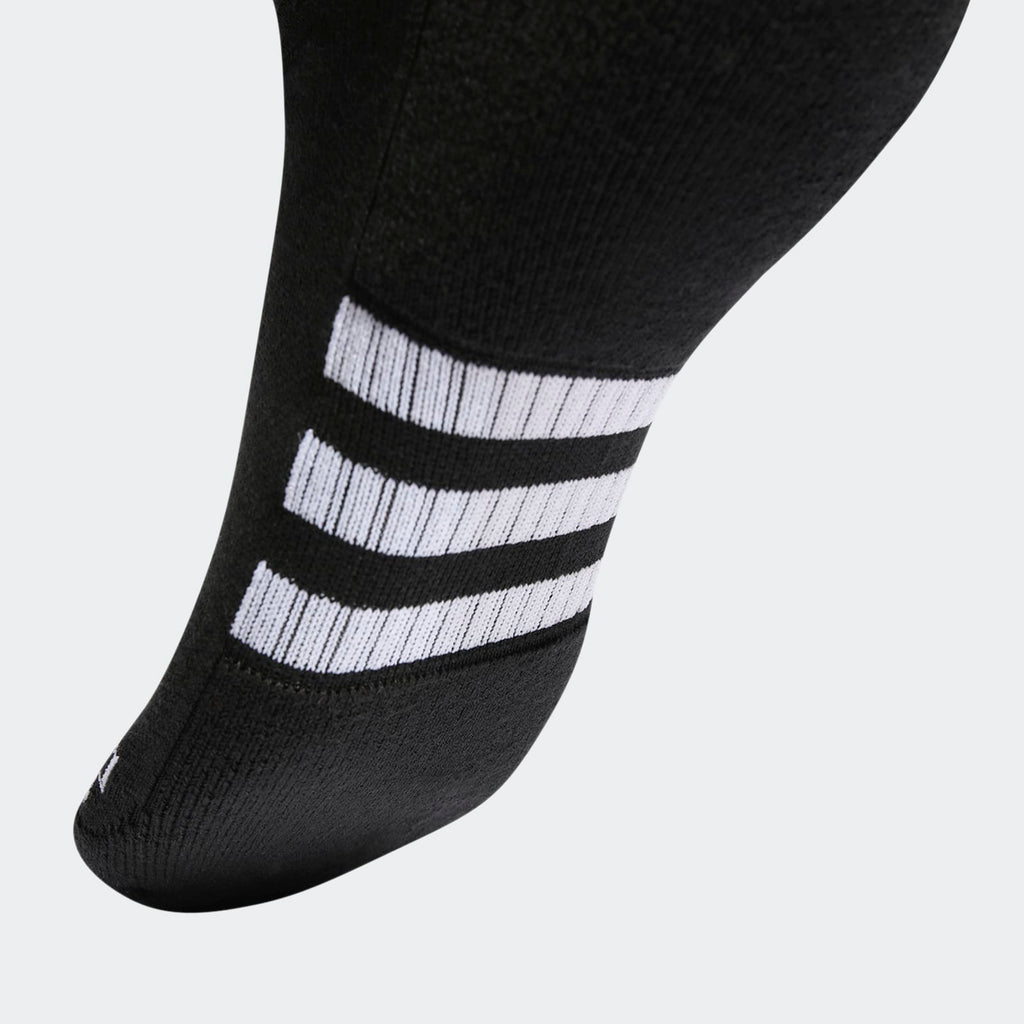 Meias Adidas Cano Médio Amortecidas Performance 3 Pares Preto