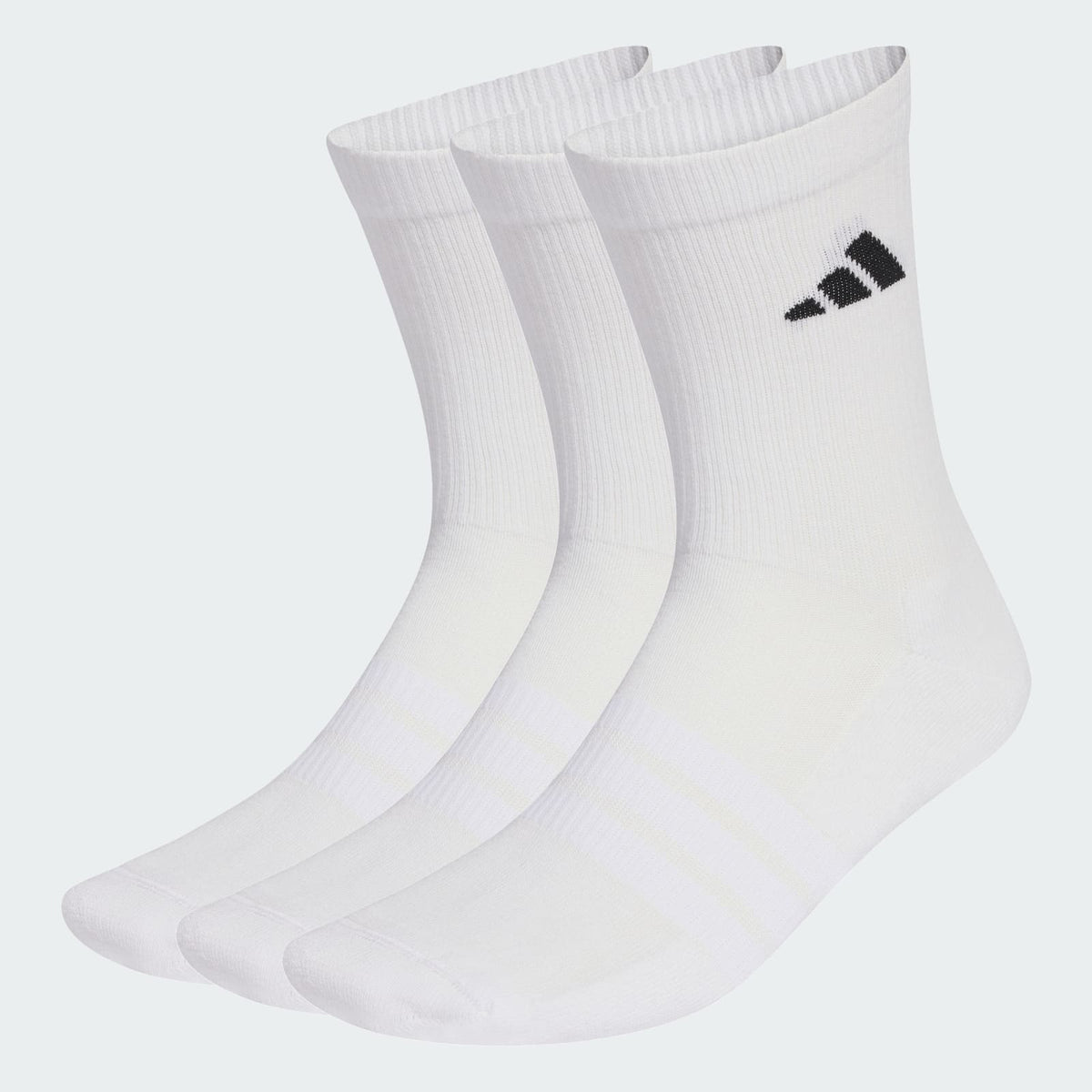Meias Adidas Esportivas Acolchoadas 3 Pares Branco E Preto