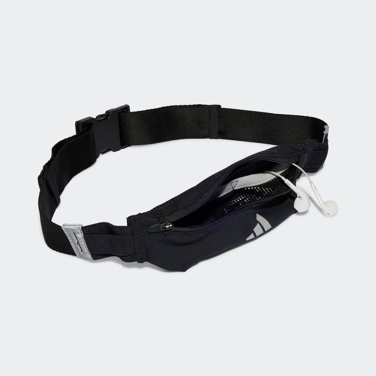 Adidas Pochete Running Belt Preto E Reflective Prata